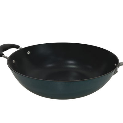 Punho chinês de Pan Skillet With Removable Silicone do frigideira chinesa do ferro fundido 11Inch clássico