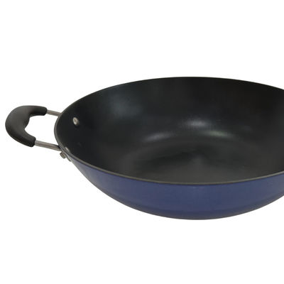 Frigideira chinesa chinês do frigideira superior do ferro fundido 13Inch com a tampa e não a vara de vidro moderadas