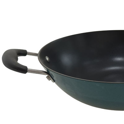 Punho chinês de Pan Skillet With Removable Silicone do frigideira chinesa do ferro fundido 11Inch clássico