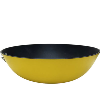 Punho chinês de Pan Skillet With Removable Silicone do frigideira chinesa do ferro fundido 11Inch clássico