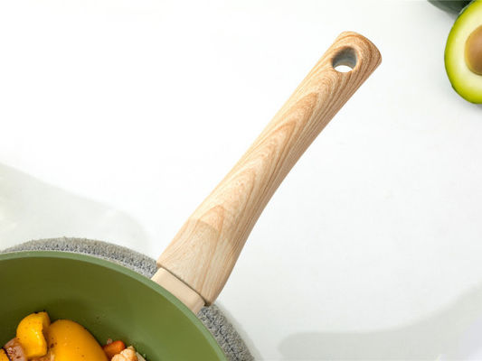 Punho resistente ao calor de Pan With Flat Bottom And do frigideira chinesa 12Inch chinês versátil