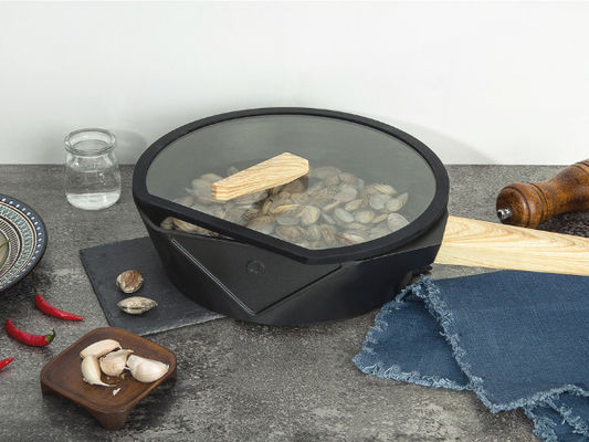 Revestimento de cozimento saudável de Pan Non Stick With Titanium do frigideira do ferro fundido 10Inch