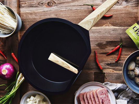 Oven Safe Aluminum Frying Pan 10.25Inch com punho do silicone