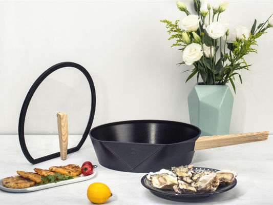 alumínio 10.25Inch que frita Pan Oven Safe With Silicone Handle
