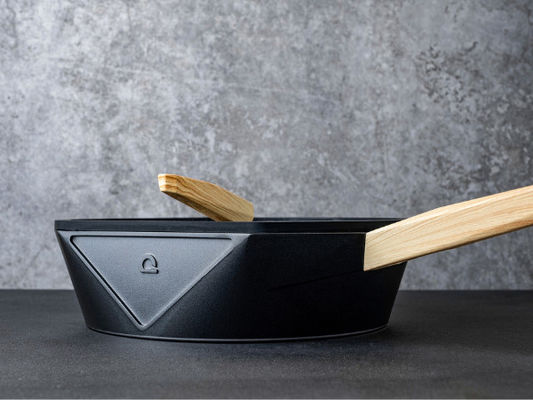 Cookware 11Inch de alumínio que frita a base de aço de Pan Heavy Duty With Stainless