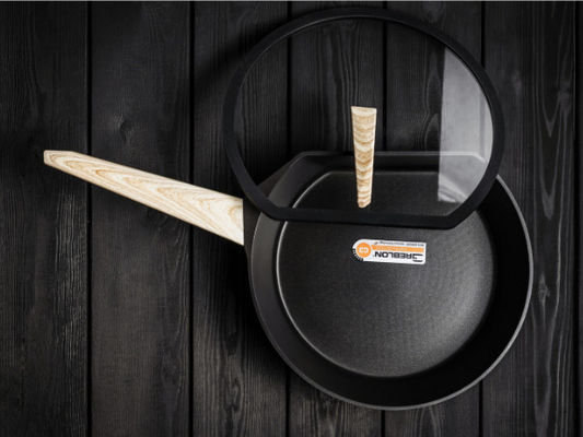 Cookware 11Inch de alumínio que frita a base de aço de Pan Heavy Duty With Stainless