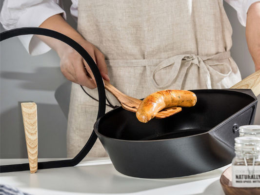 alumínio 10.25Inch que frita Pan Oven Safe With Silicone Handle