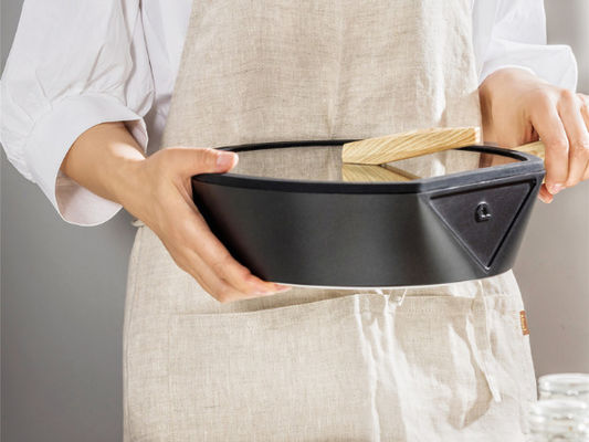 alumínio 10.25Inch que frita Pan Oven Safe With Silicone Handle