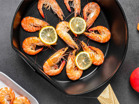 Frigideira Pan For High Heat Cooking de fritura de alumínio do ferro fundido do GV 10Inch do OEM
