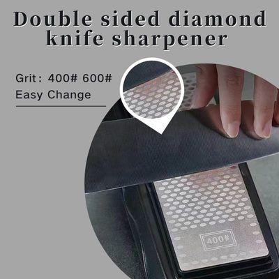 grão frente e verso de 1.Premium Diamond Knife Sharpener-400/1000 para reparar &amp; Resharpening