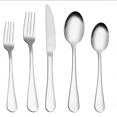 Forquilha de aço inoxidável da faca 304 e grupo da colher para o jantar excelente