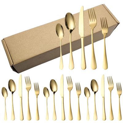 Forquilha de aço inoxidável da faca 304 e grupo da colher para o jantar excelente