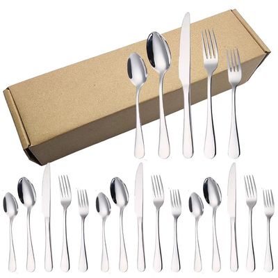 Forquilha de aço inoxidável da faca 304 e grupo da colher para o jantar excelente