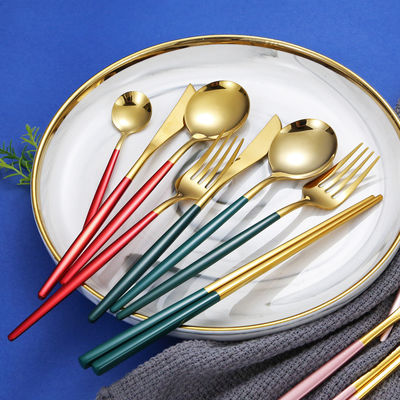 304 feitos sob encomenda a cutelaria de aço inoxidável ajustou-se luxuoso para a cozinha