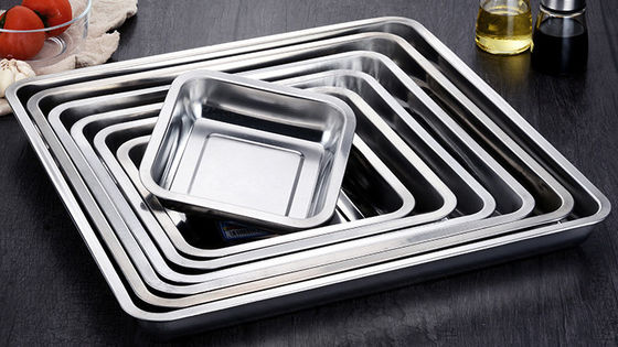 Tela de alimentos de aço inoxidável segura Forno liso polido 60 * 60 * 2cm