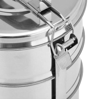 Caixa de almoço multifuncional de aço inoxidável com compartimentos e camadas múltiplas caixa de almoço portátil