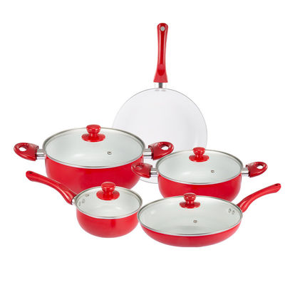 Conjunto de utensílios de cozinha de panela de alumínio não pegajoso