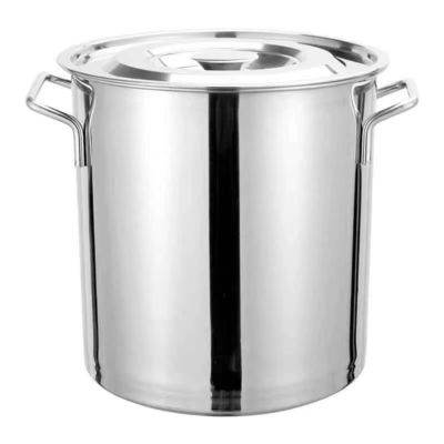 Pato de sopa de aço inoxidável 304 de grande capacidade com tampa