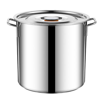 Pato de sopa de aço inoxidável 304 de grande capacidade com tampa