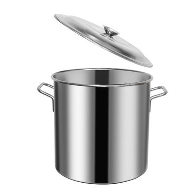 Pato de sopa de aço inoxidável 304 de grande capacidade com tampa