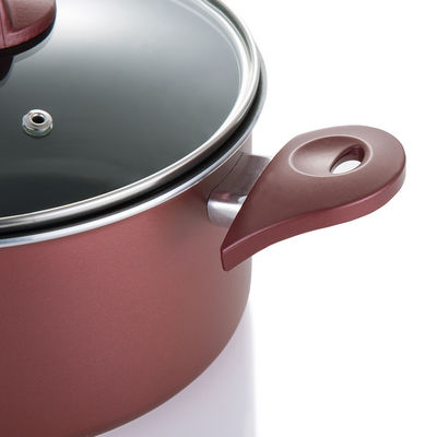 Conjunto de utensílios de cozinha de alumínio de borgoinha antiaderente multifuncional de 3 peças