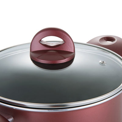 Conjunto de utensílios de cozinha de alumínio de borgoinha antiaderente multifuncional de 3 peças