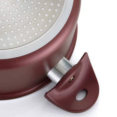 Conjunto de utensílios de cozinha de alumínio de borgoinha antiaderente multifuncional de 3 peças