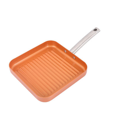 Forno seguro Orange Alumínio Kit de utensílios de cozinha com agarre de silicone
