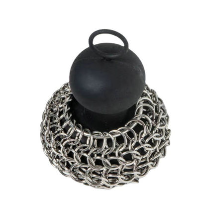 Skillet Pan Cast Iron Scrubber Dish Brush com alça de silicone