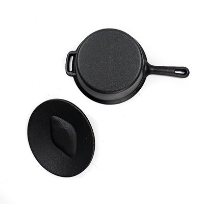 Caixa de ferro fundido coberta com alça longa   Perfeito para cozinhar na estufa, forno e churrasqueira