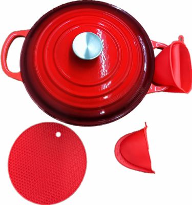 Produtos essenciais da cozinha: Mantes de forno resistentes ao calor de silicone e suportes para panelas