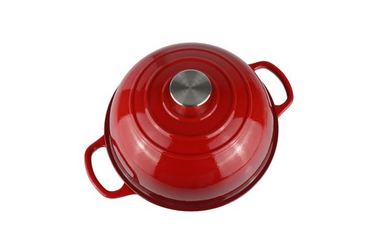 O forno holandês de ferro fundido em esmalte de 6QT é perfeito para assar, guisados e cozinhar lentamente.