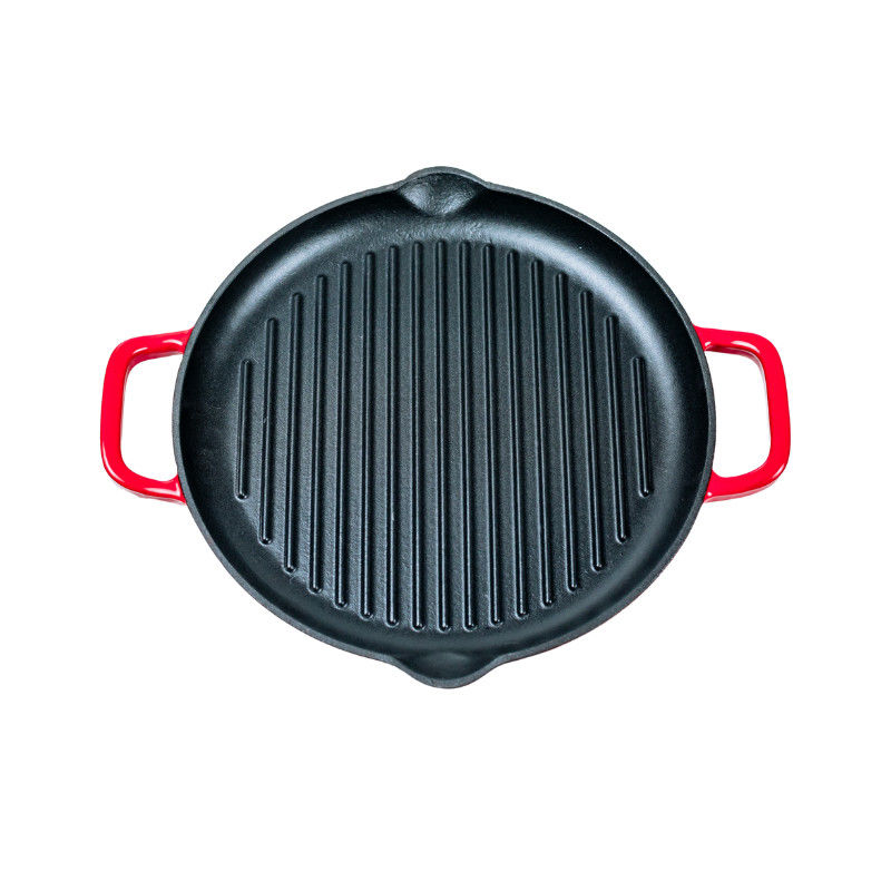 O OEM dois segura a frigideira do ferro fundido 30/35 de CM para a parte superior do fogão