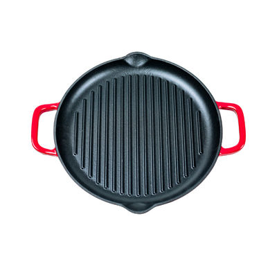 O OEM dois segura a frigideira do ferro fundido 30/35 de CM para a parte superior do fogão