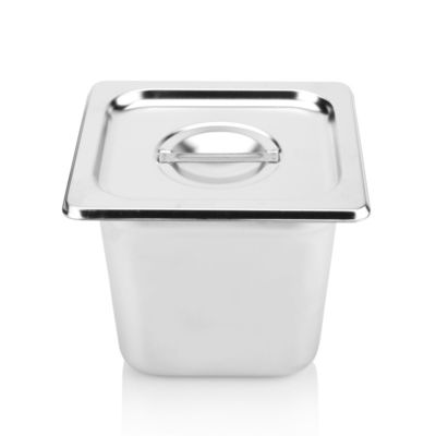 o Cookware de aço inoxidável de 325×265×150mm ajusta bandejas comerciais do hotel para servir o alimento