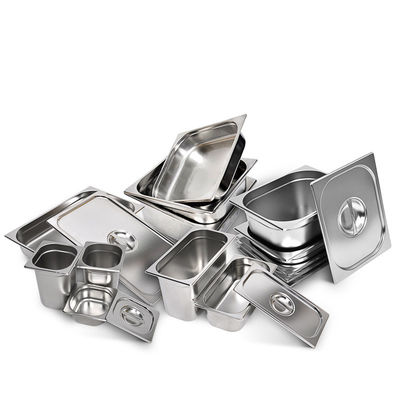 O Cookware de aço inoxidável do produto comestível ajusta 6 de múltiplos propósitos na bandeja do hotel