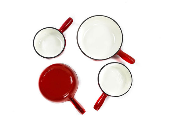 potenciômetro do fondue de queijo do ferro fundido de 21cm 12 libras duráveis e duradouros