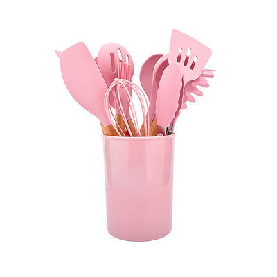 O silicone não-aderente que cozinha o utensílio da cor ajustou o grupo de ferramentas da cozinha