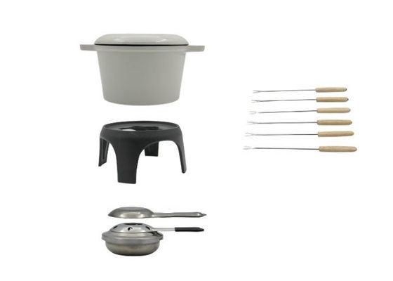 Potenciômetros feitos sob encomenda do fondue de queijo do revestimento esmaltado vara de 1,5 quartos não