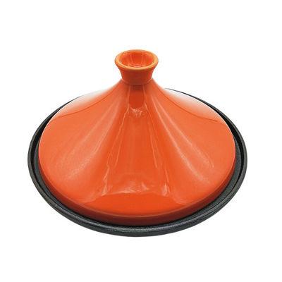 Ferro fundido esmaltado 3,3 quartos Tajine que cozinha o potenciômetro Stovetop seguro